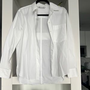 Zara white button down